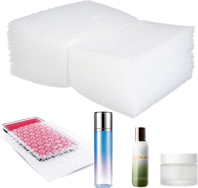HANDRERLEE 25Pcs Clear Bubble Out Bag 5x6Inch Clear Bubble Pouches Wrap for Packing, Double Walled Cushioning Bags for Moving,Shopping and Extra Protecting Fragile Item - Image 1